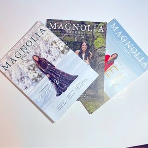 Magnolia Journal Magazines, Issue #5, 6, 11, lot of 3 issues. Good condition
